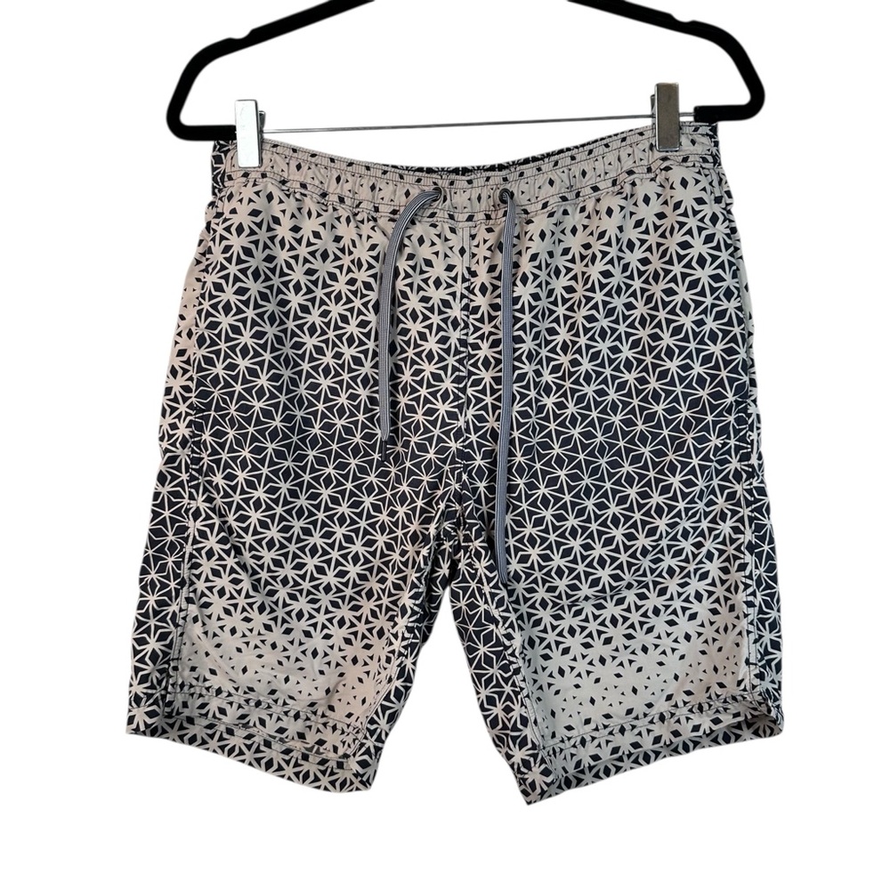 Swimcore SAXX Mens Cannonball Swim Shorts Trunks Grey Crushed Ice Print Size Sma